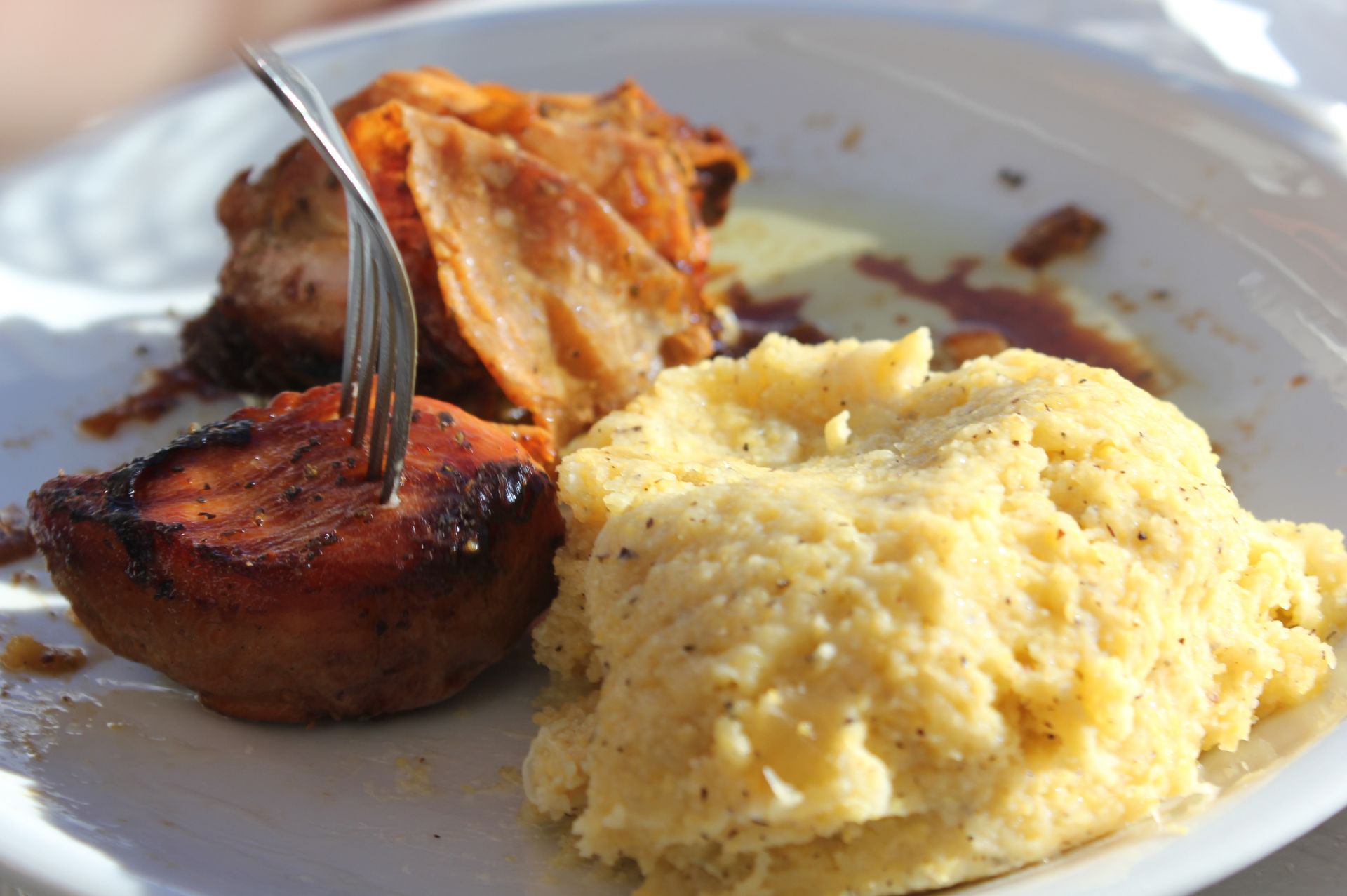 Piatti Tipici di Bergamo - Polenta Taragna e Carne - Typical Bergamo dishes